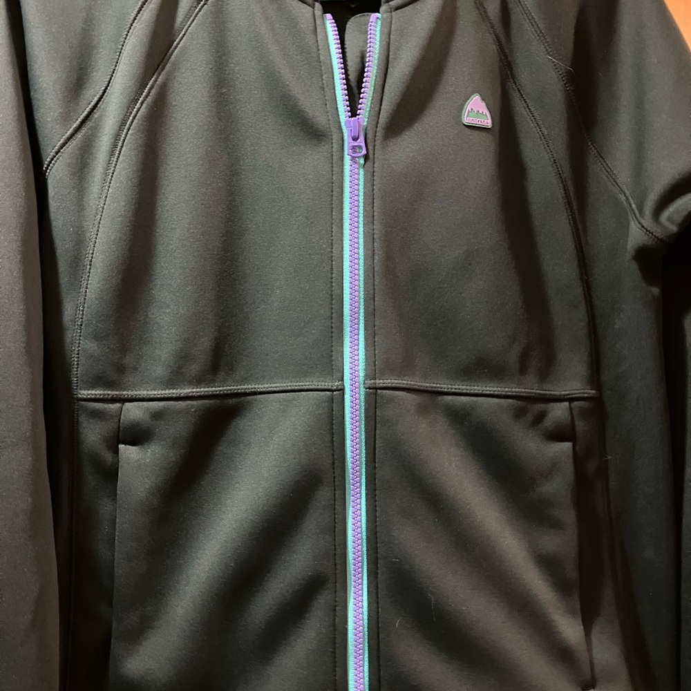 Burton Black Jacket with Purple Zipper